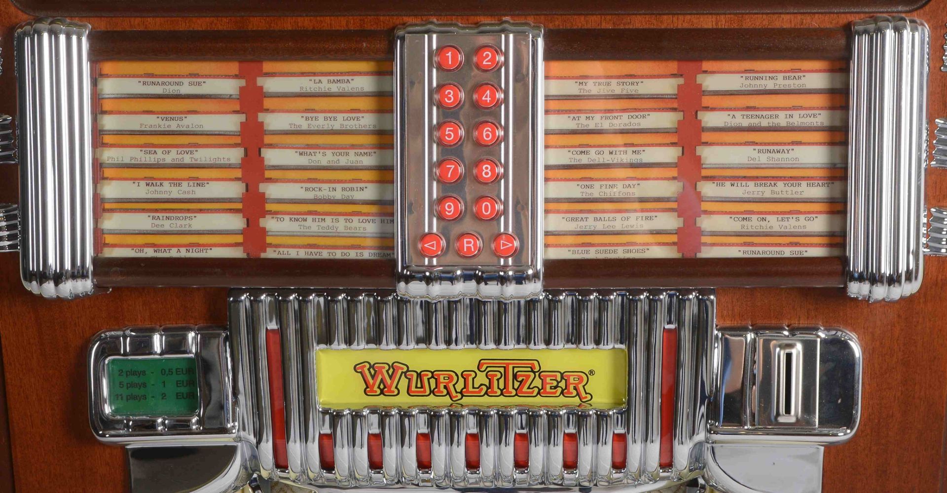 Jukebox, Wurlitzer, -One more Time 1015-, dazu Paar Lautsprecher, anbei Tasche mit diversen CDs - Image 4 of 6