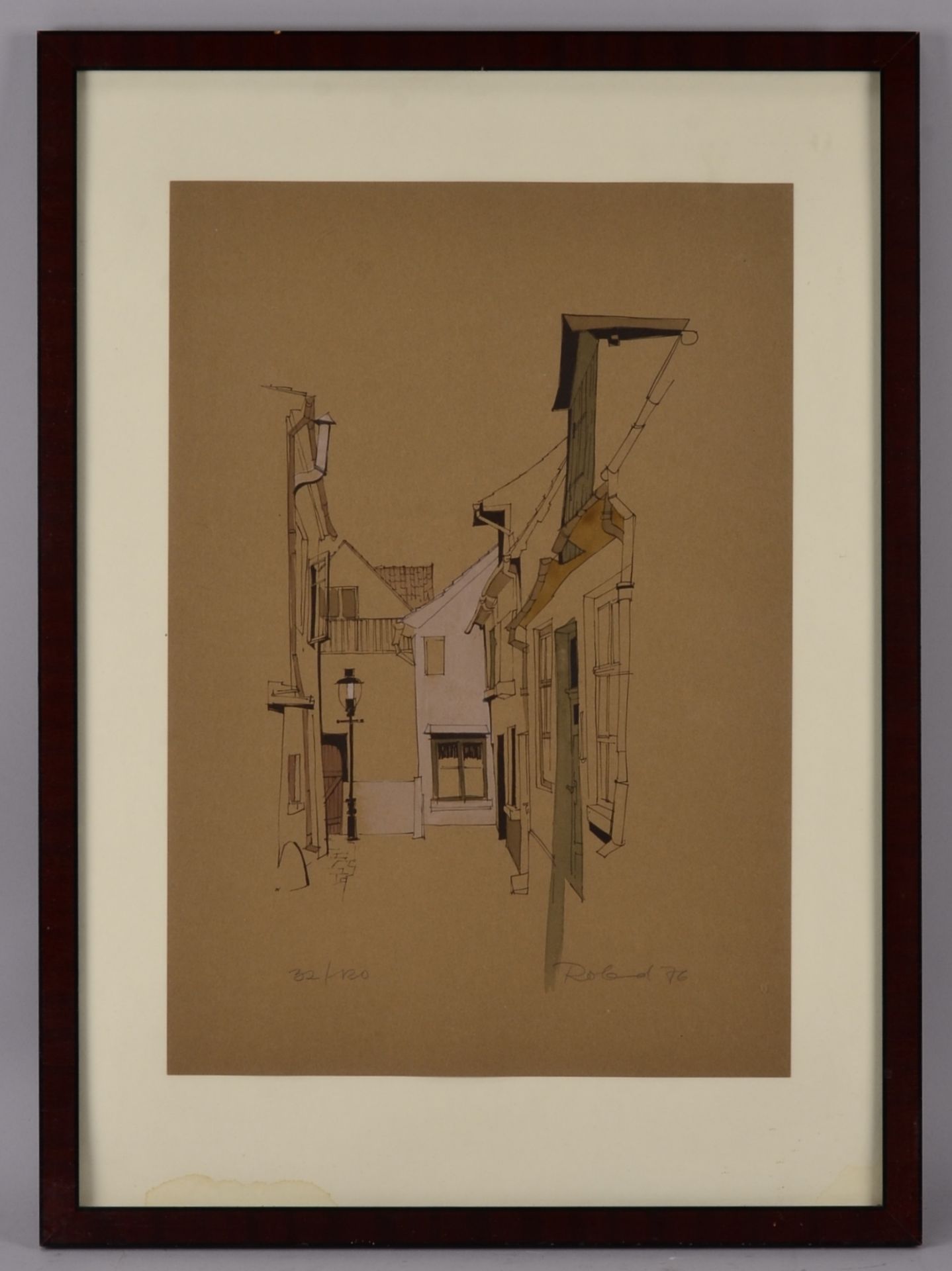 Fritz Meyer-Roland, Lithographie / handcoloriert, 32/120, bleisign., 46x32cm