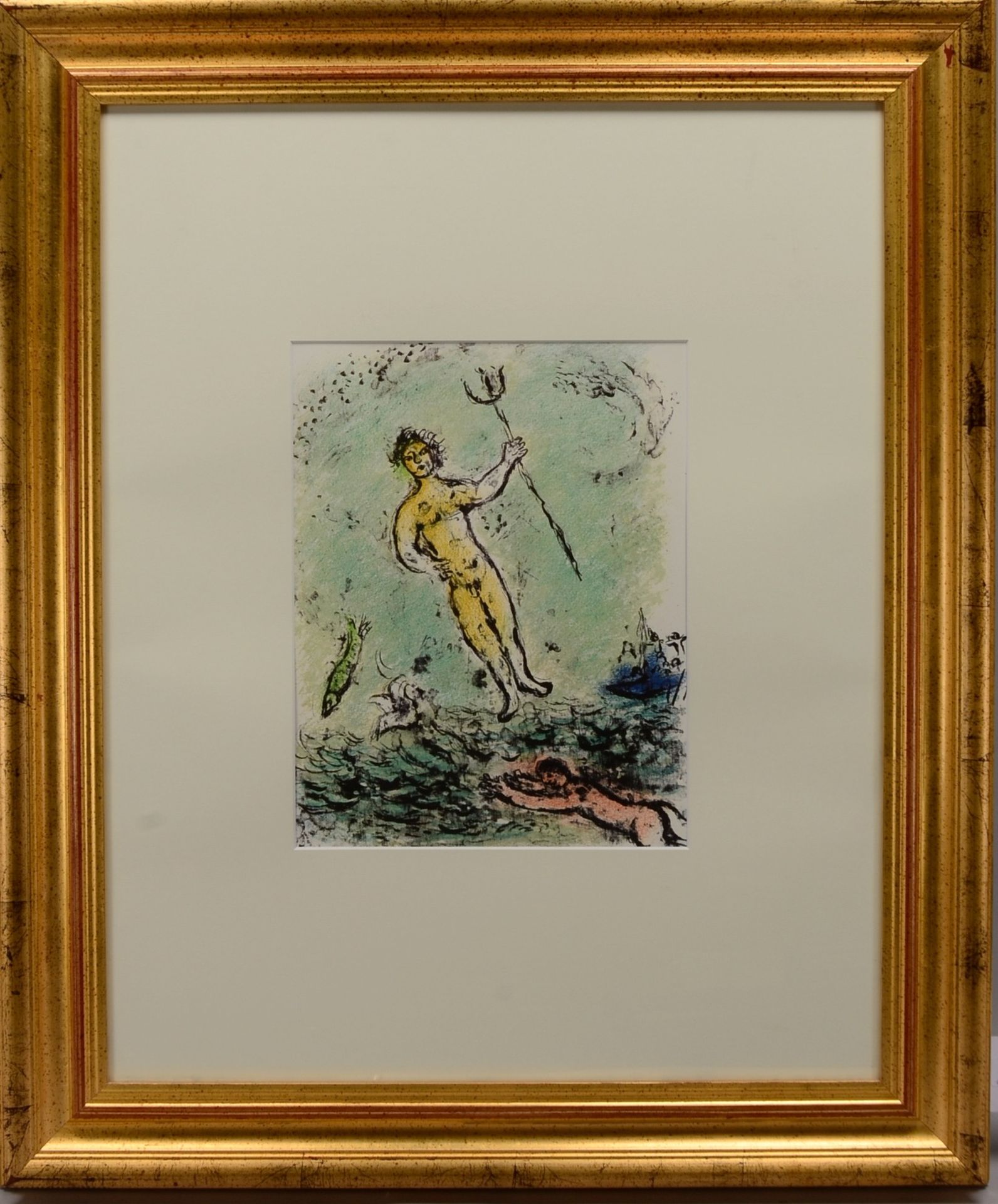 Chagall, Marc (1887 - 1985), &#039;Homer, die Odyss&eacute;e&#039;, Granolithografie, unsigniert, un