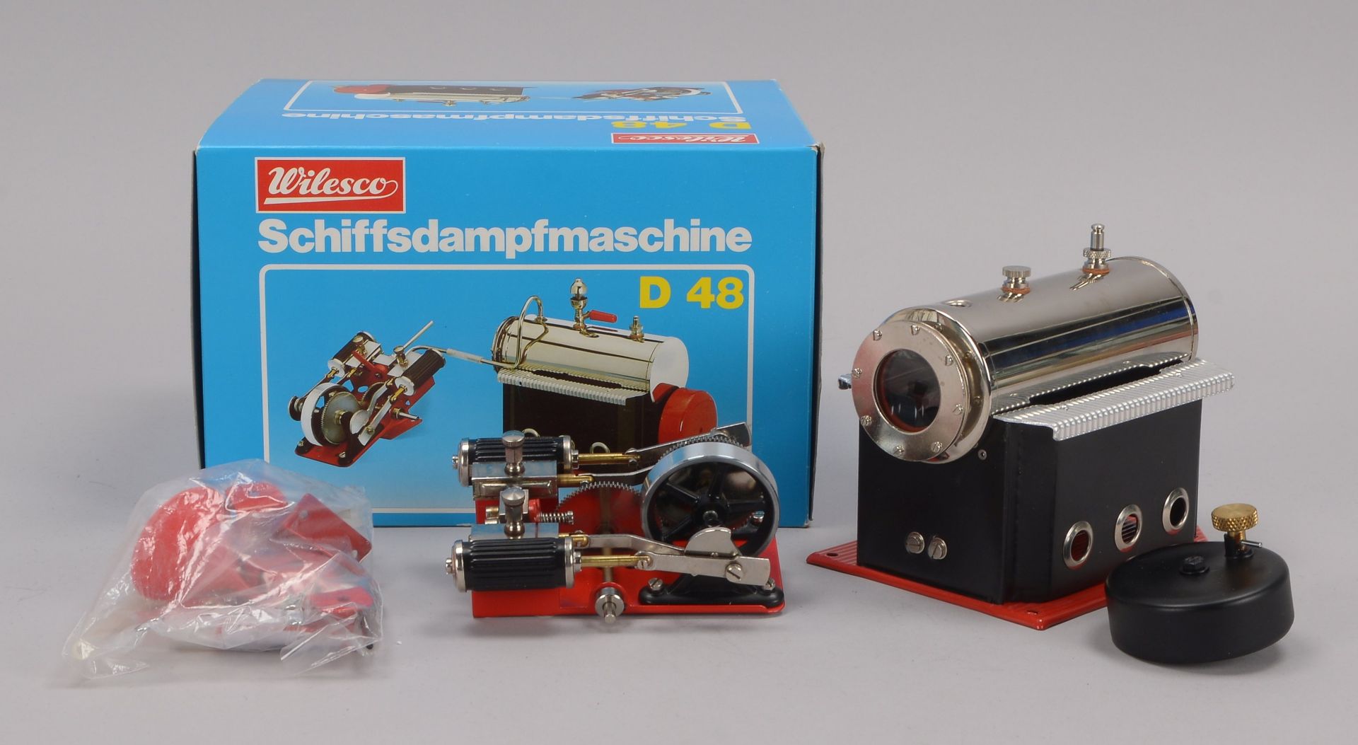 Schiffsdampfmaschine, Wilesco, Modell -D48-, in Originalverpackung - Bild 2 aus 2