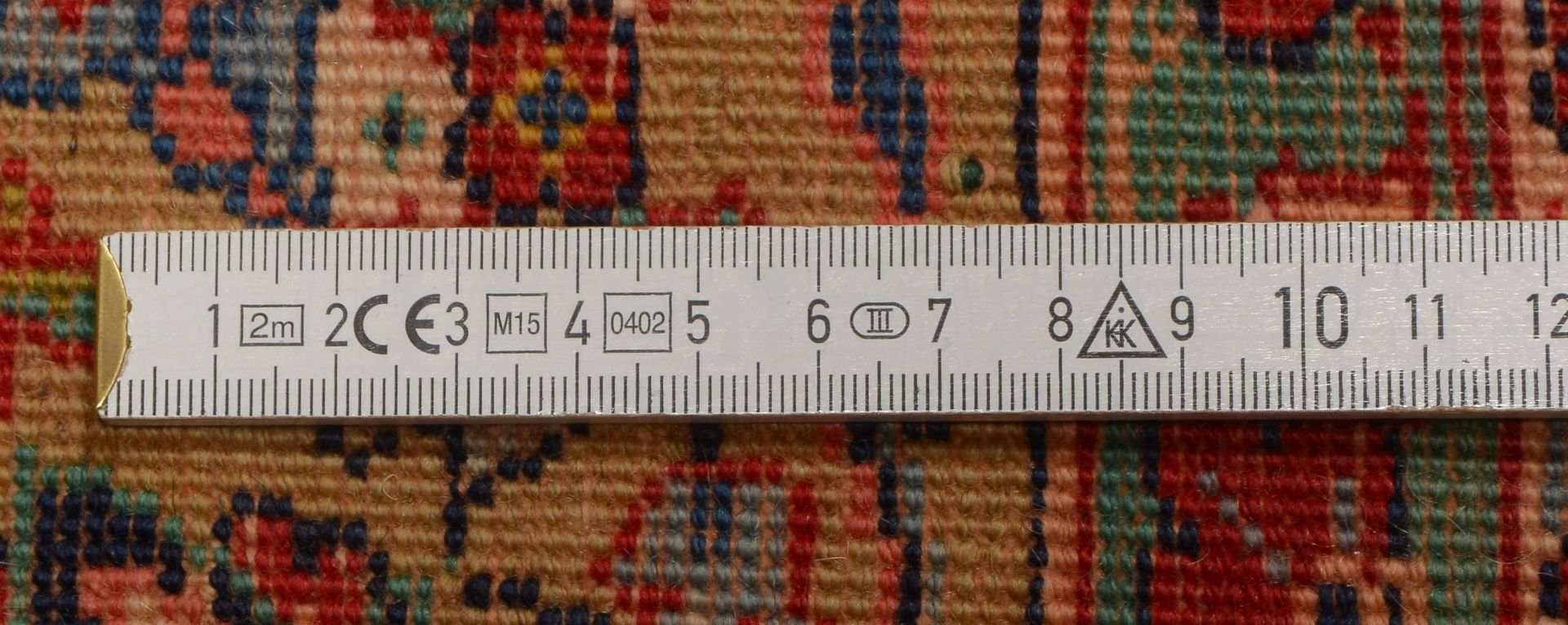 Spiegelkirman, feste Knuepfung, hochflorig, Masse 267 x 184 cm (vereinzelt mit sichtbaren Knotenkoep - Image 2 of 2