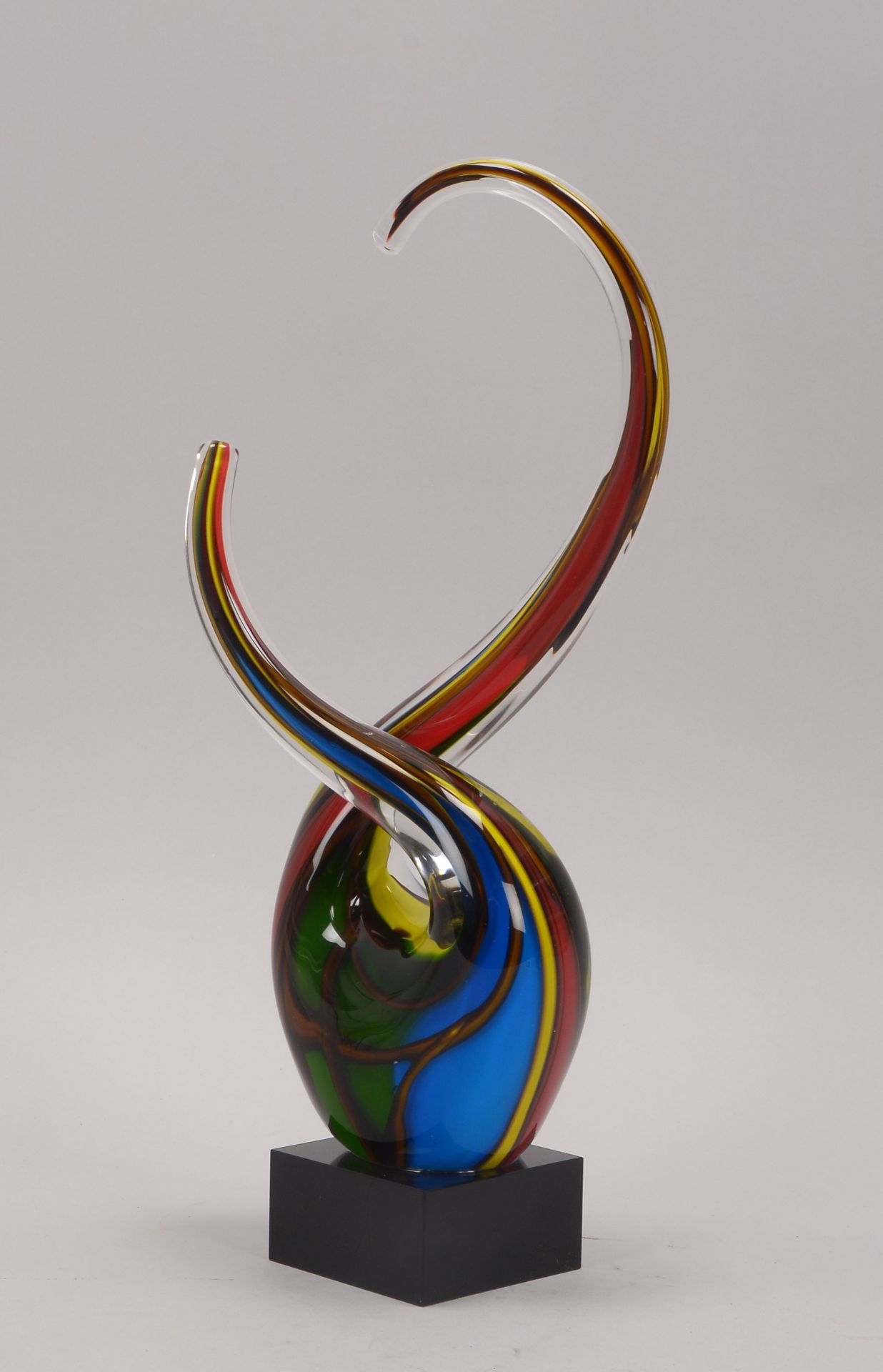 Abstrakte Glassskulptur (Murano-Stil), Hoehe 39 cm - Image 3 of 4