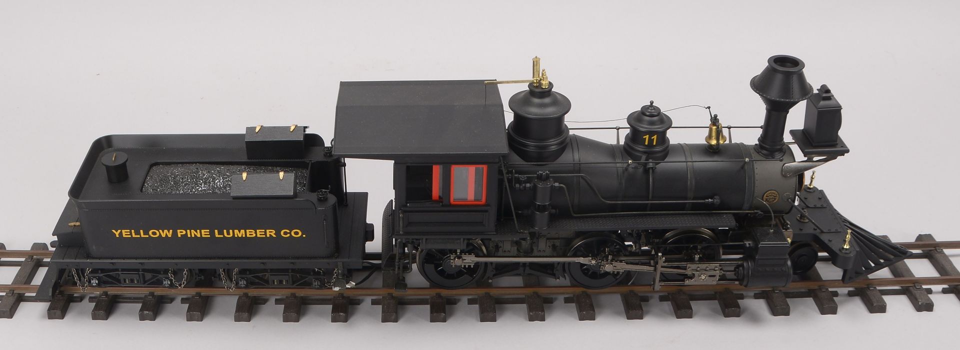 Bachmann Lokomotive m. Schlepptender, Spur 45 mm, - Yellow Pine Lumber -,Laenge ca. 66 cm, guter Zus - Image 2 of 4