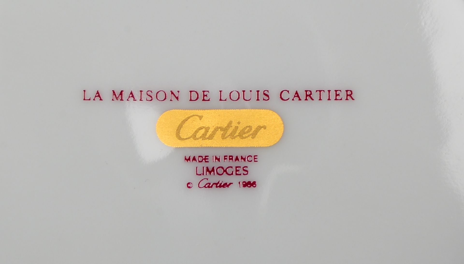 Cartier f&uuml;r Limoges Porzellan, Kaffeeservice, Dekor &#039;La Maison der Louis Cartier&#039;, En - Image 5 of 6