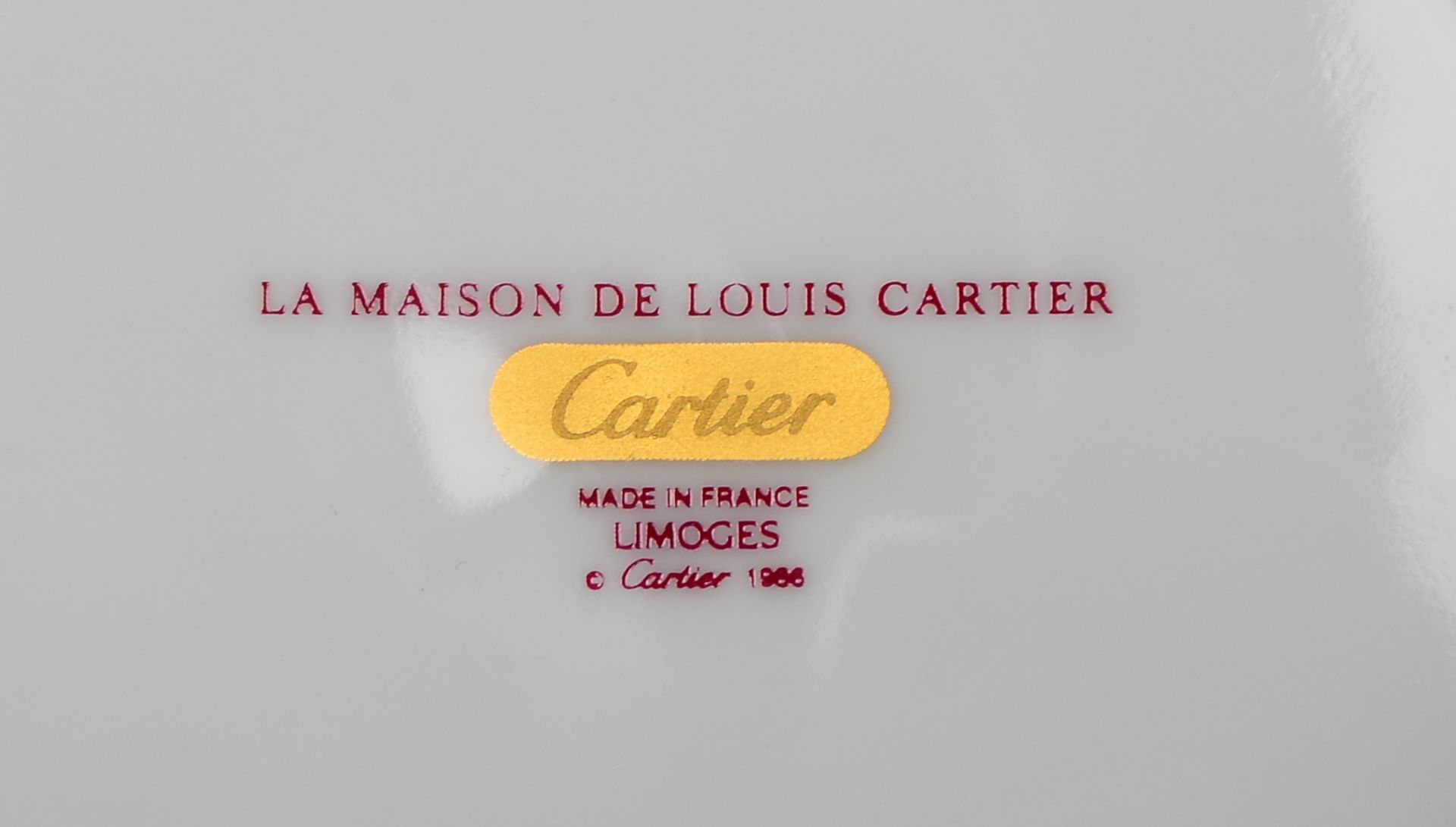 Cartier f&uuml;r Limoges Porzellan, Kaffeeservice, Dekor &#039;La Maison der Louis Cartier&#039;, En - Image 6 of 6