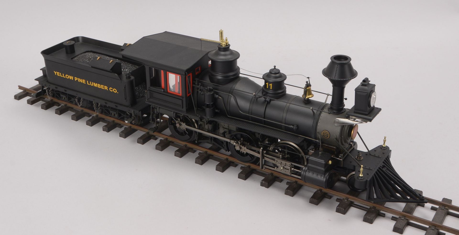 Bachmann Lokomotive m. Schlepptender, Spur 45 mm, - Yellow Pine Lumber -,Laenge ca. 66 cm, guter Zus - Image 3 of 4