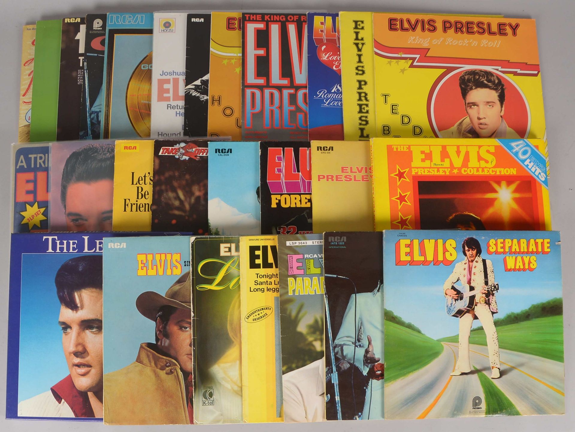 Schallplattensammlung, &#039;Elvis Presley&#039;, verschiedene Aufnahmen, ca. 40 St&uuml;ck, jeweils