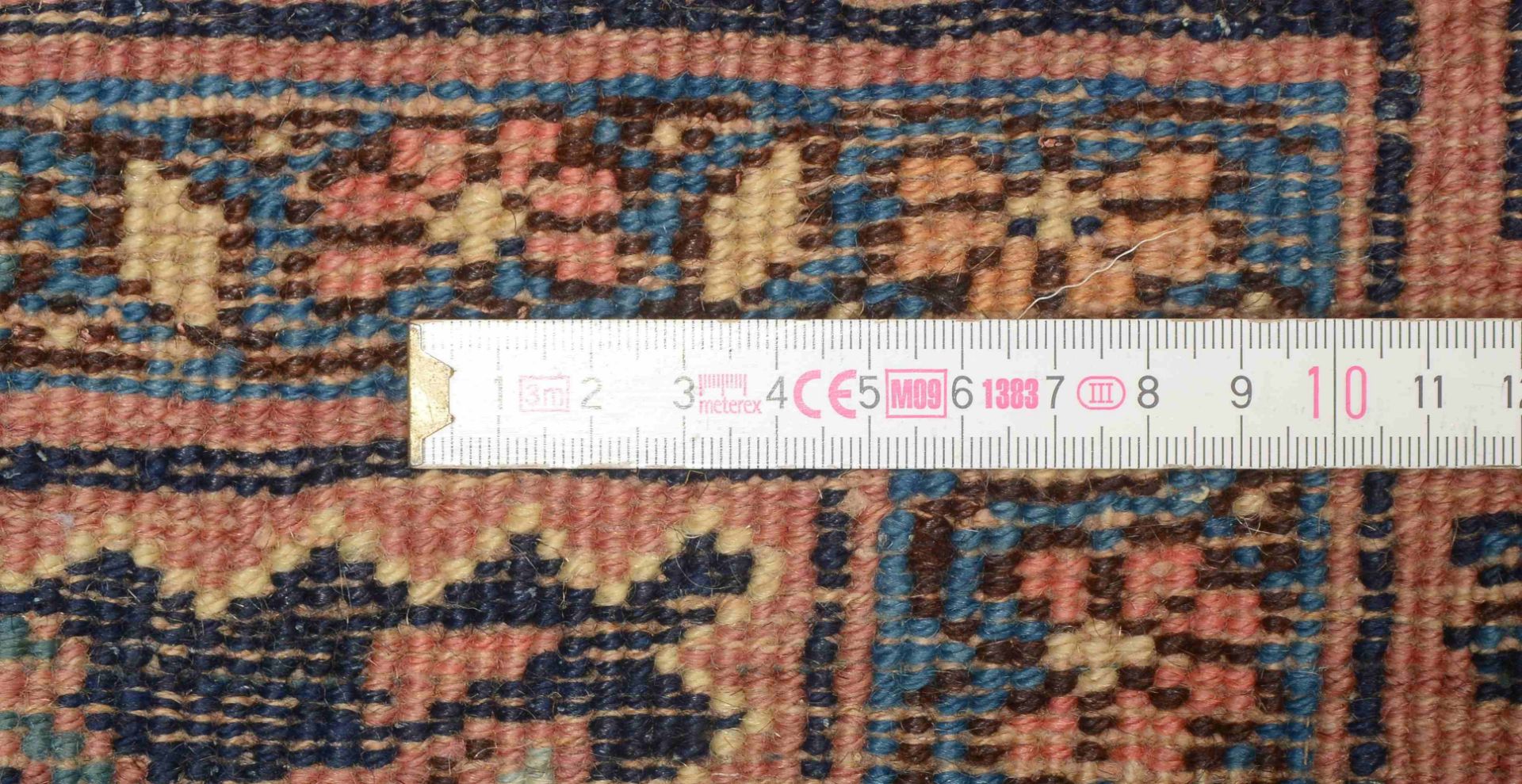 Antiker Bidjar, Wolle auf Wolle, mit Ankermuster/Herati-Muster, Bordüre mit goldfarbenem Fond, gleic - Bild 3 aus 4