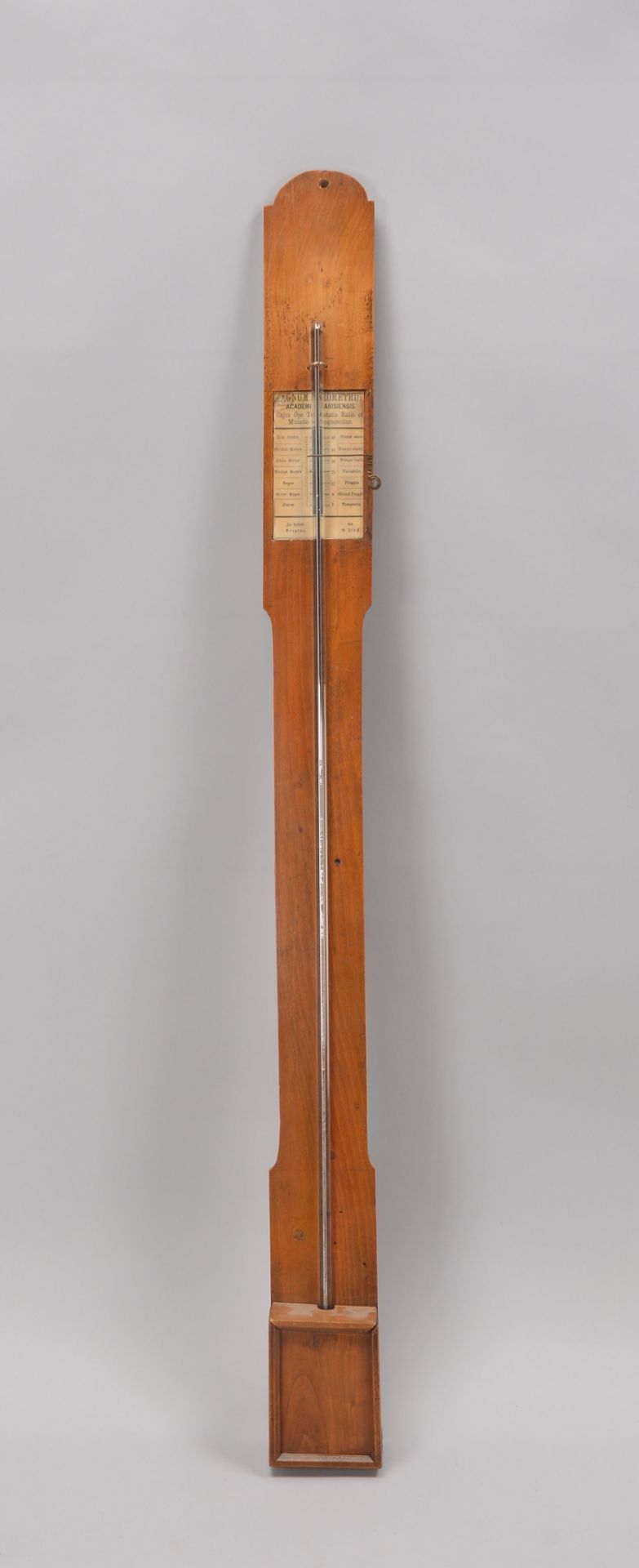 Antikes Barometer, A. Flaß/Bregenz, 'Magnum Barometrum'; Länge 95 cm (Quecksilberfüllung - nur Abhol