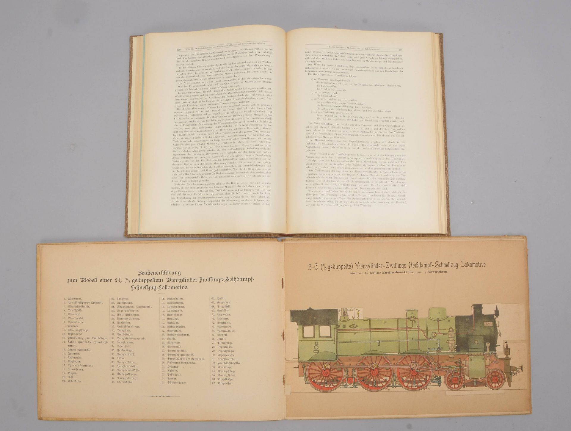 --Bode, &#039;Der praktische Lokomotivbeamte&#039;, Modellatlas, 6. Auflage (in gebrauchtem Zustand) - Image 2 of 2
