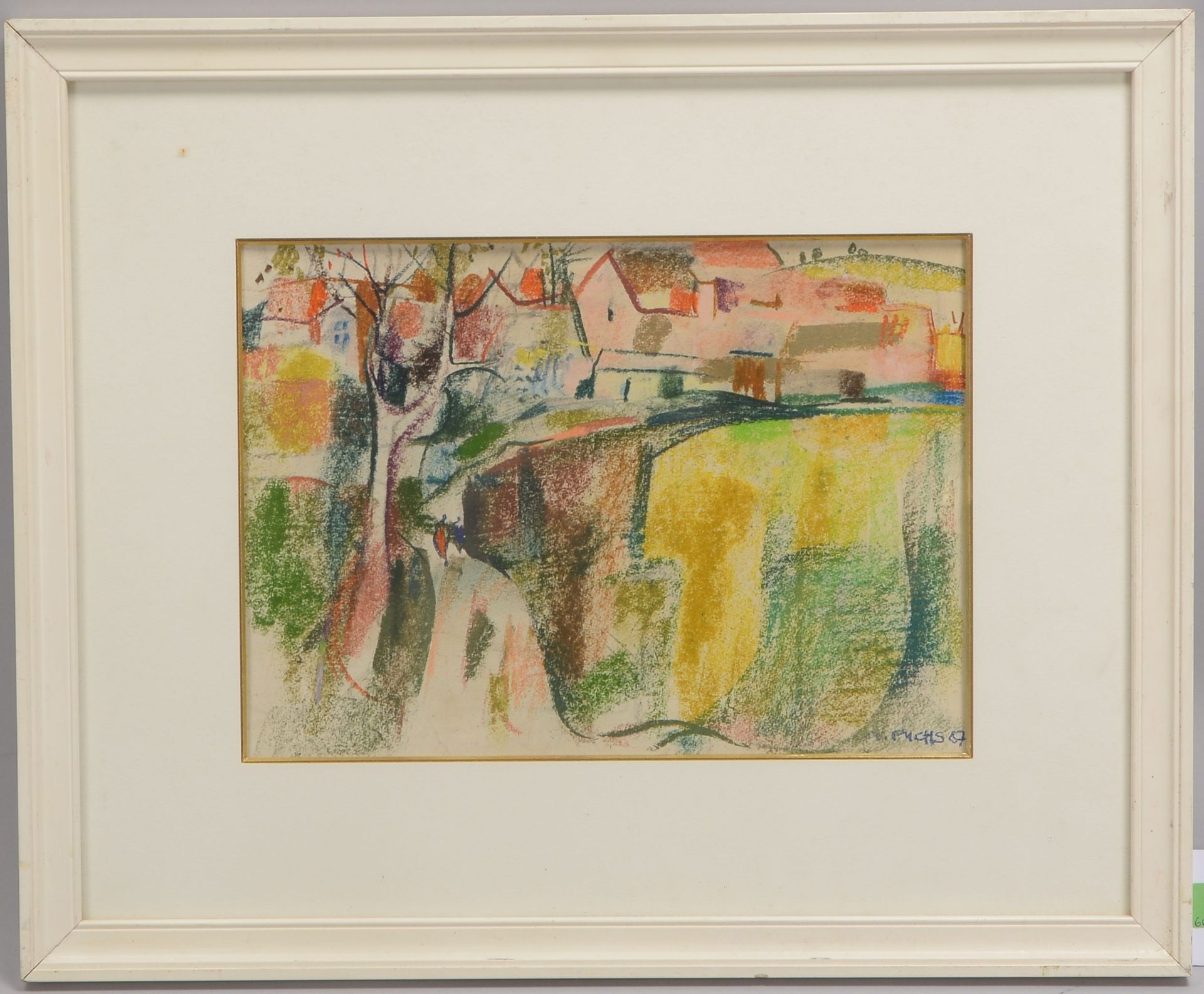 Fuchs, Alfred (1925 - 2003), &#039;Landschaft mit Personen&#039;, &Ouml;lm