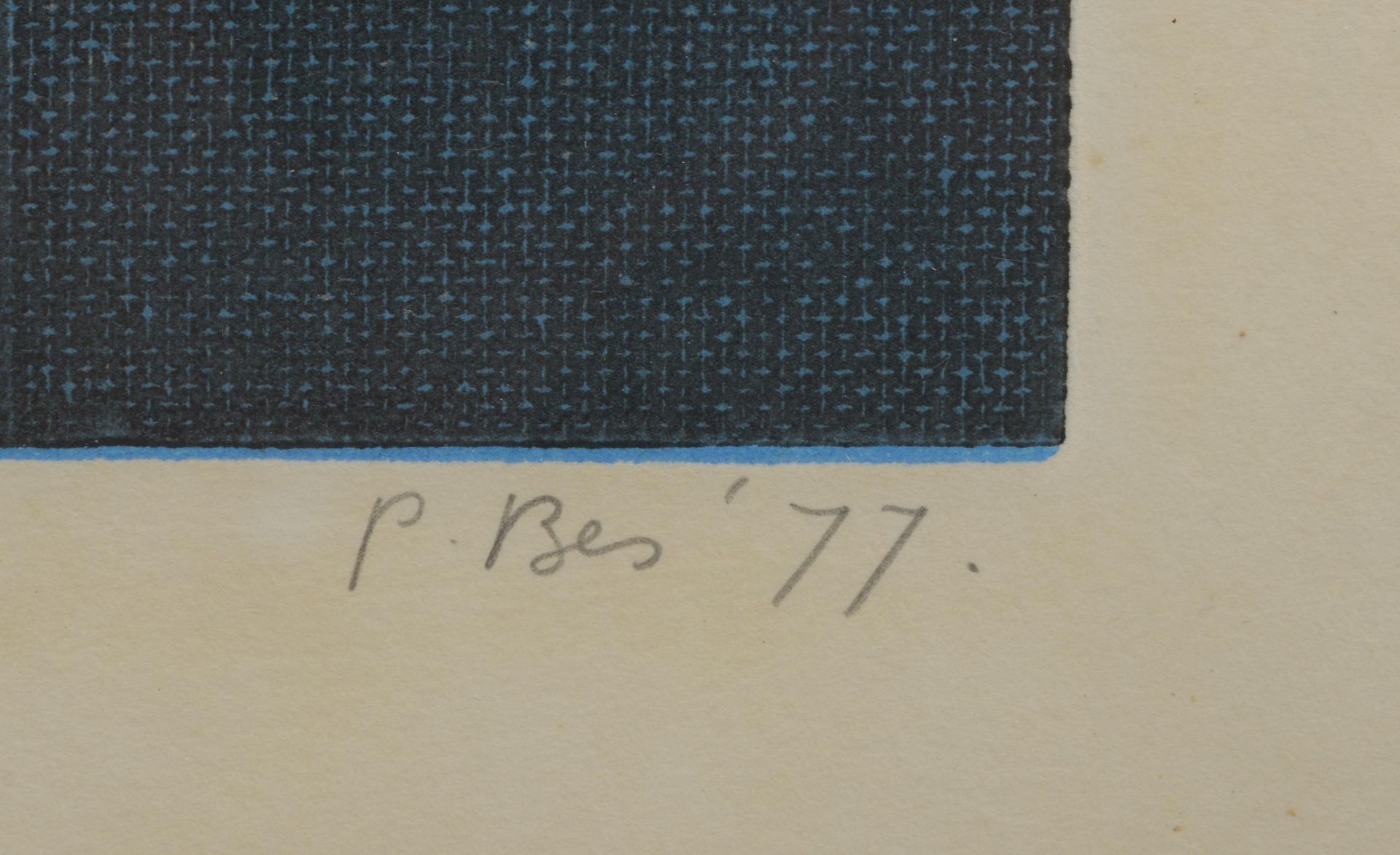 Bes, Peter (*1945), &#039;Bei der Lekt&uuml;re&#039;, Farblithografie, signiert und datiert (19)&#03 - Image 2 of 2