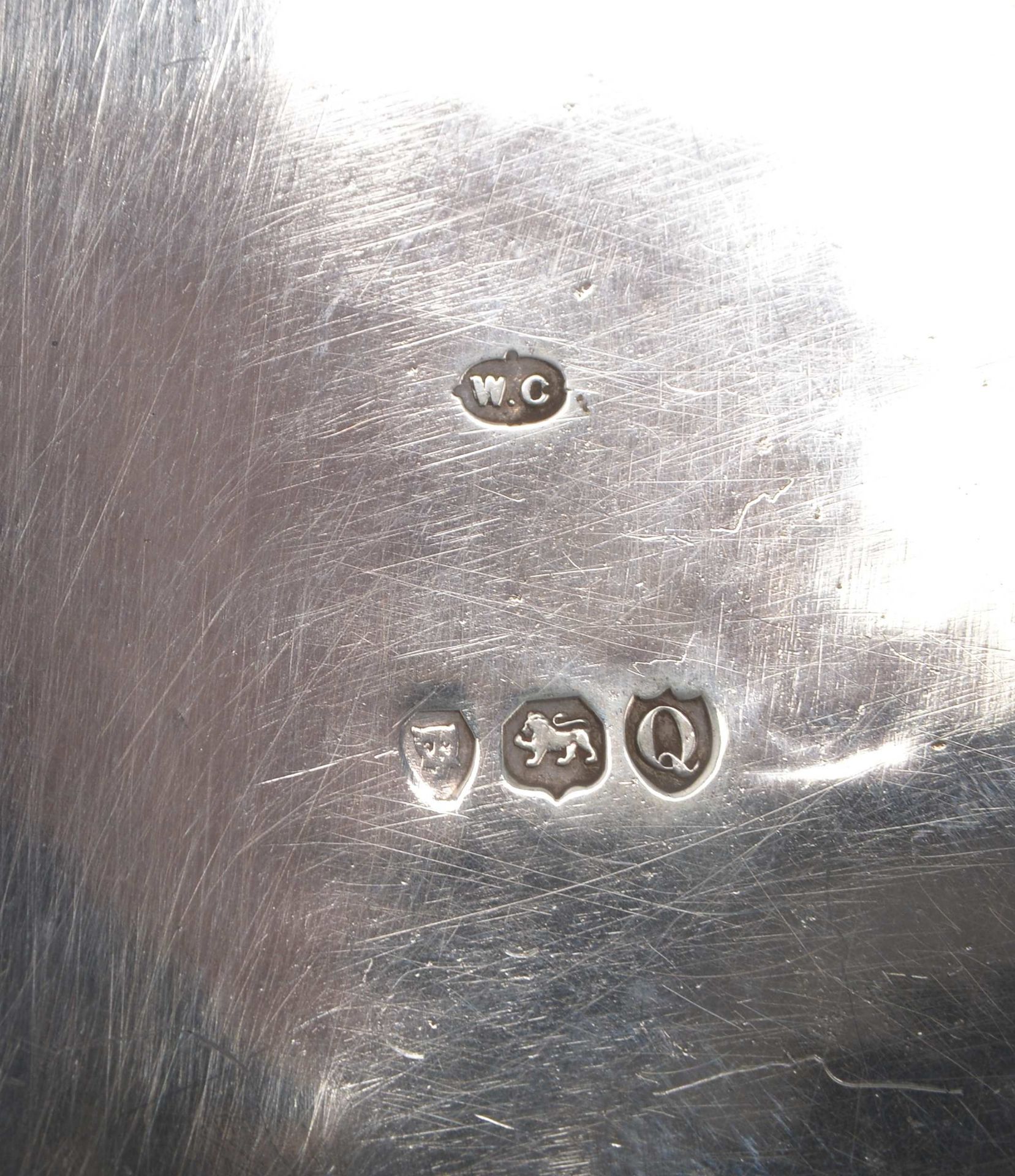 3 Silberschalen, jeweils mehrfach punziert (&#039;L&ouml;we&#039;, Buchstabe &#039;G&#039;, &#039;Pa - Image 4 of 5