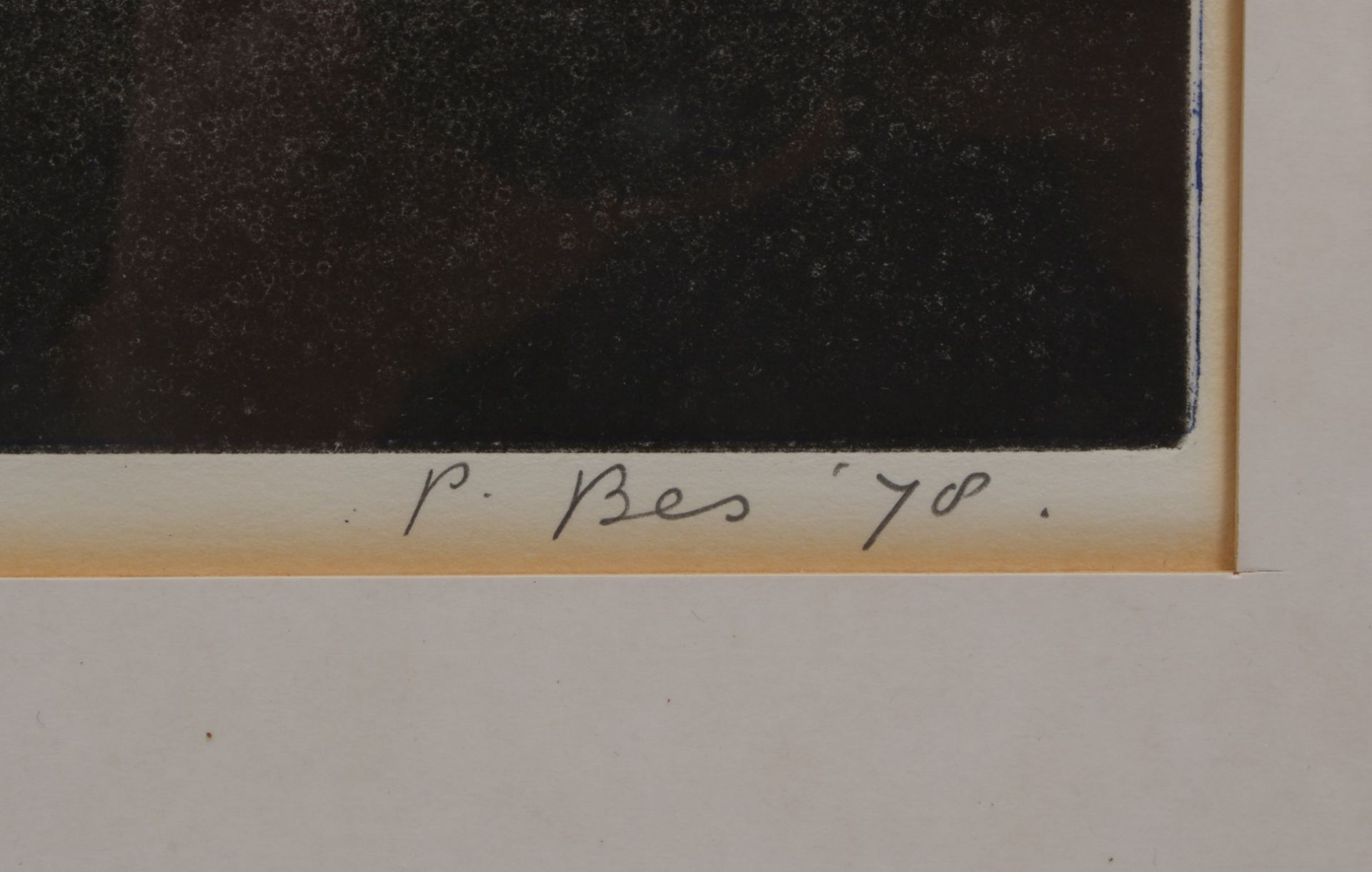 Bes, Peter (*1945), &#039;Weiblicher Akt&#039;, Farblithografie, signiert und datiert (19)&#039;78&# - Image 2 of 2