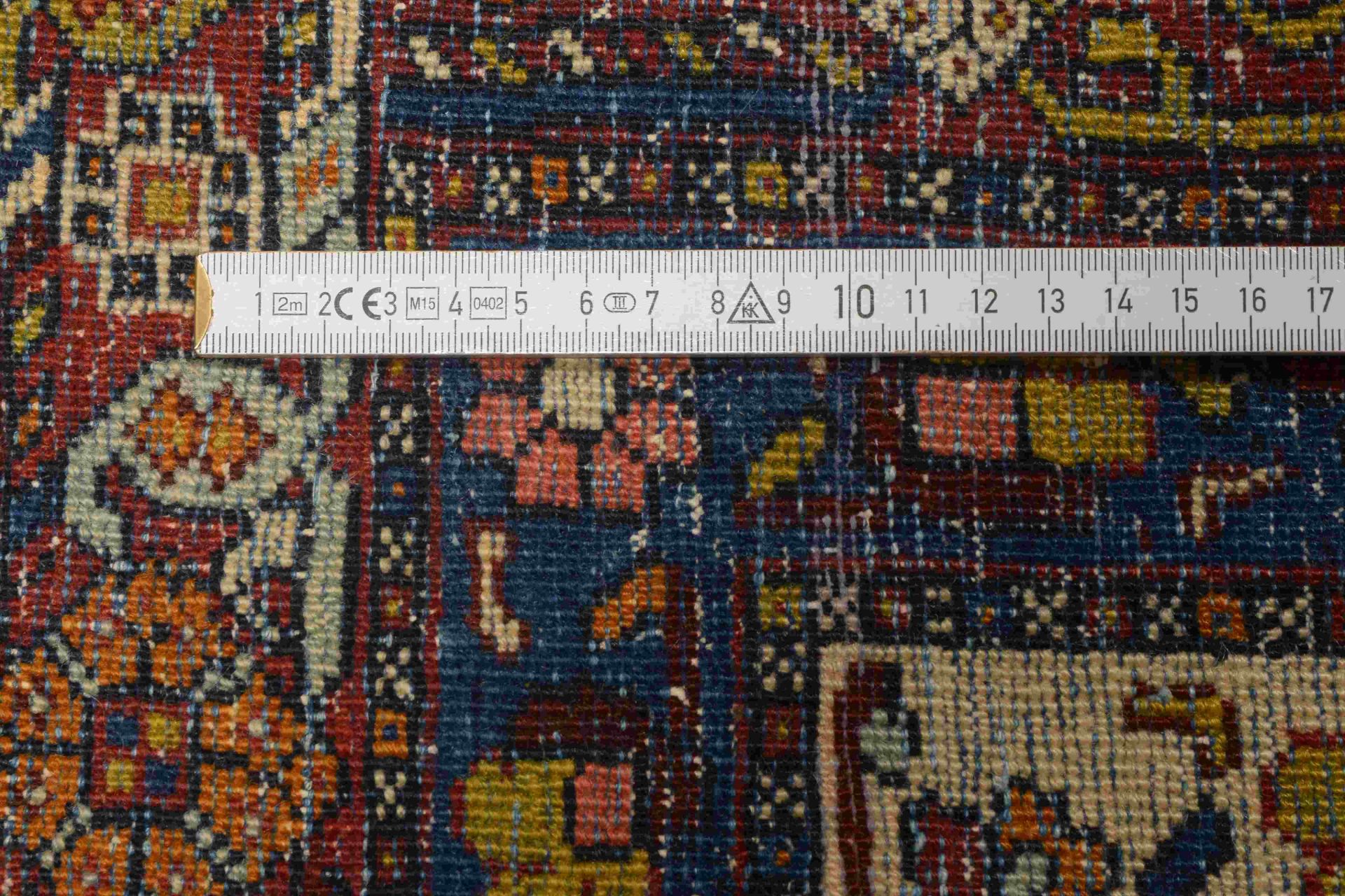 Orientteppich, Saman, Bakhtiarengebiet, alt, in farbintensiver kontrastreicher Gestaltung, Maße 187 - Bild 2 aus 2