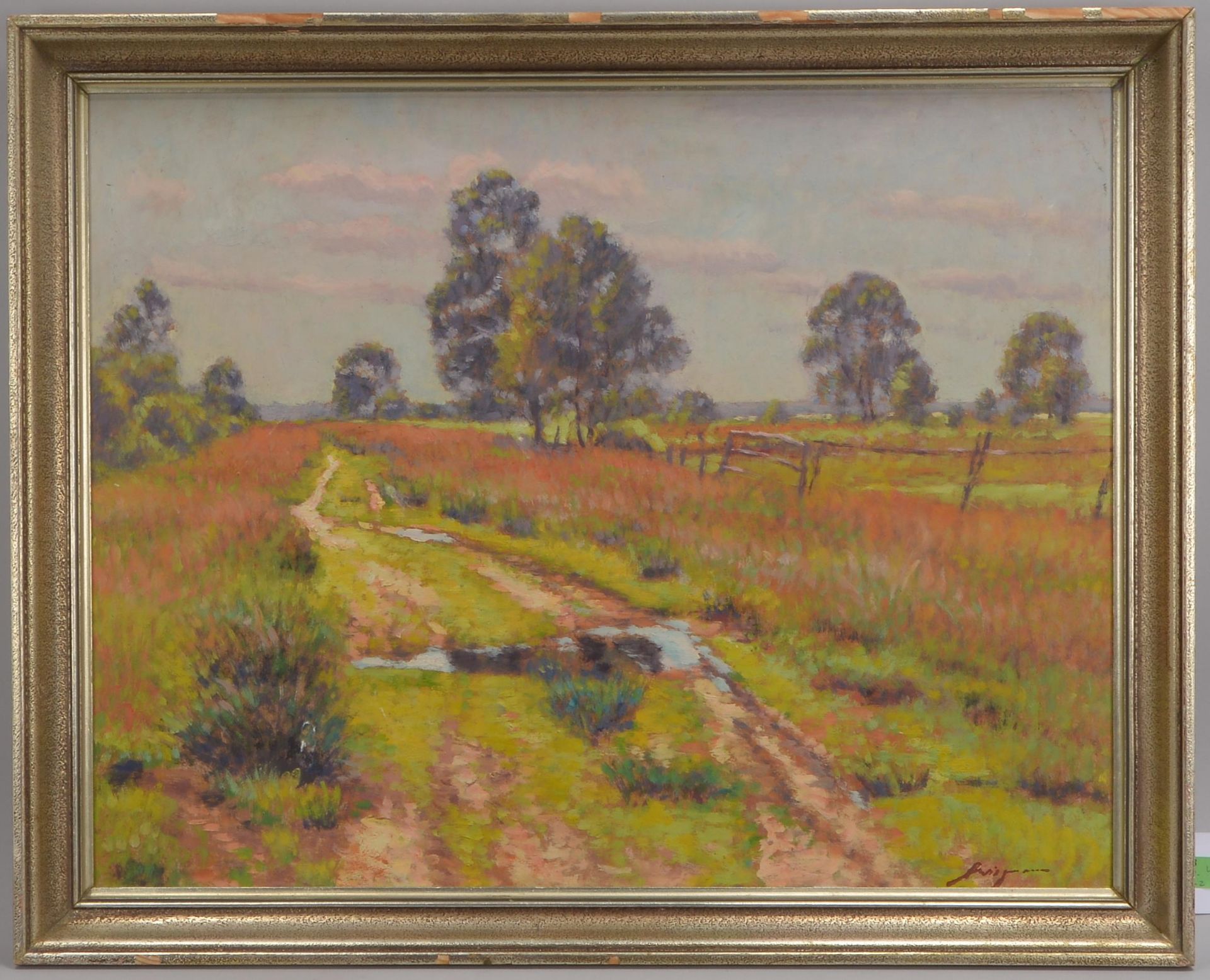 Wiegmann, Alfred (1886 - 1973)?, &#039;Landschaft&#039;, &Ouml;l/Lw, unten rechts (nicht eindeutig l