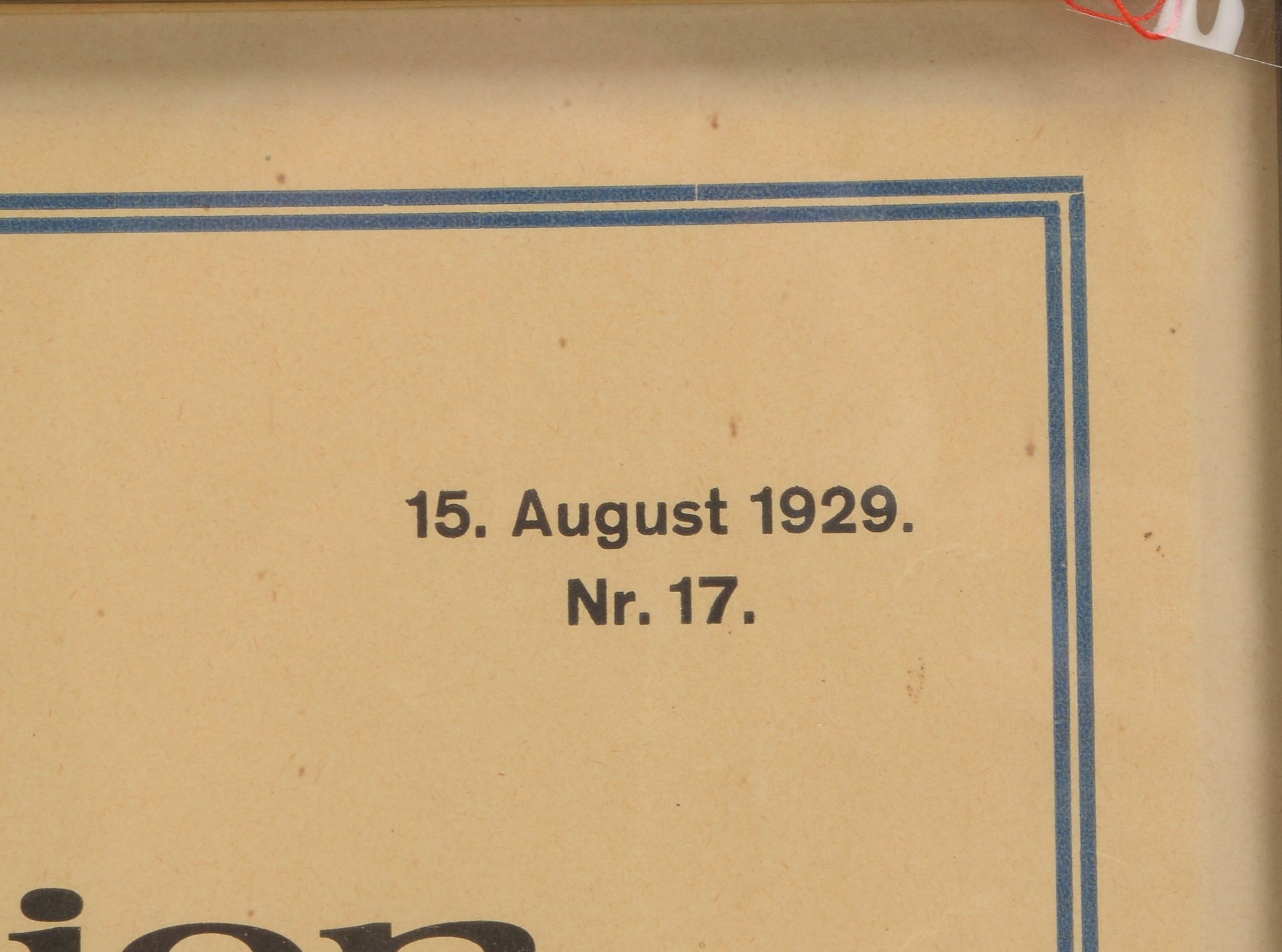 Maritimes Sammler-Dokument, &#039;NDL Bremen&#039;: &#039;Fahrplan nach Ostasien, 15. August, 1929, - Image 4 of 4