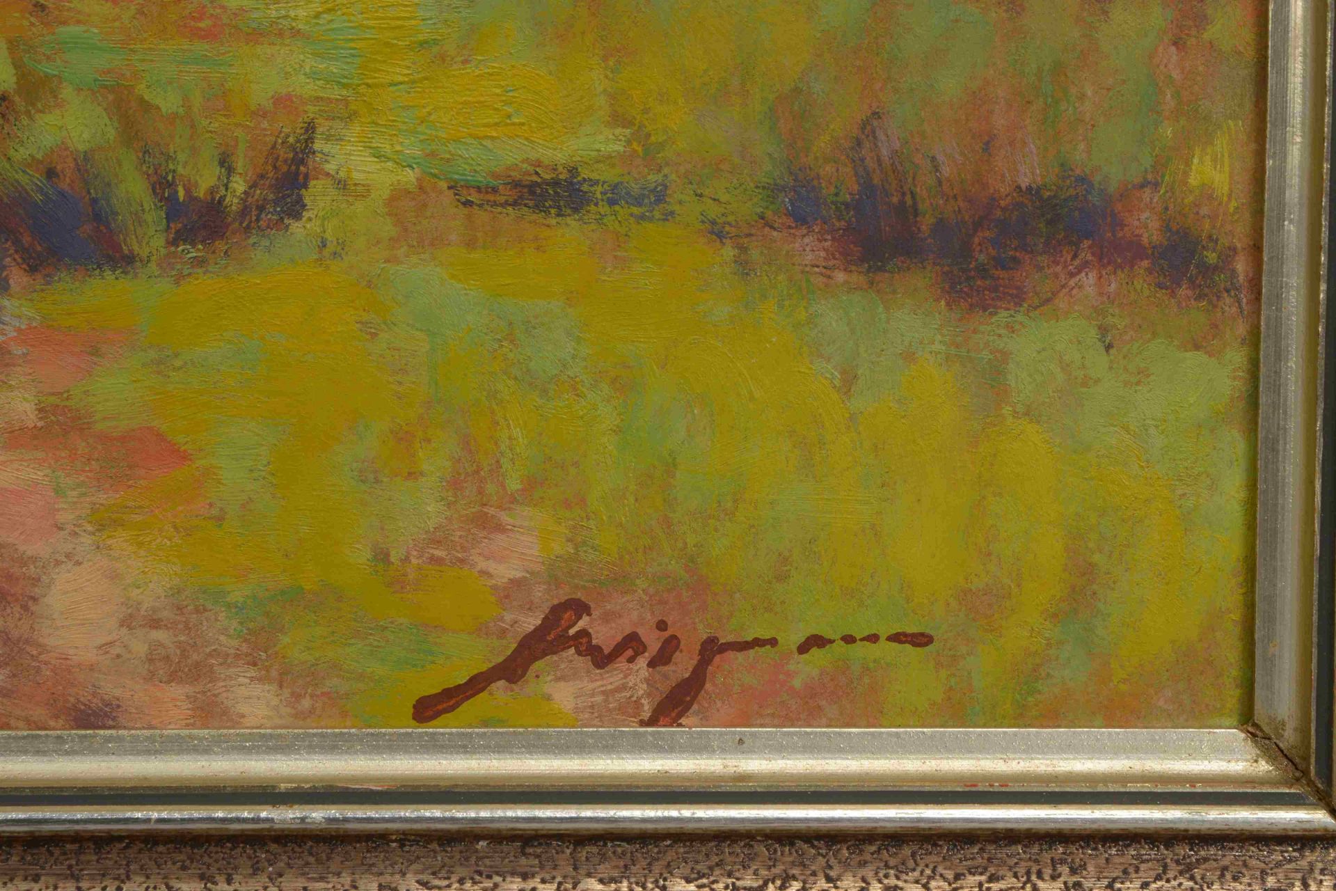 Wiegmann, Alfred (1886 - 1973)?, &#039;Landschaft&#039;, &Ouml;l/Lw, unten rechts (nicht eindeutig l - Image 2 of 2
