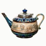 Doulton Lambeth Stoneware Hannah Barlow Teapot