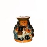 Doulton Lambeth Lidded Toby Jug / Pot by Harry Simeon