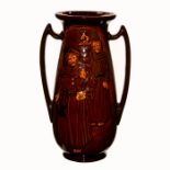 Royal Doulton Kingsware Twin Handled Vase, Monks at Dusk