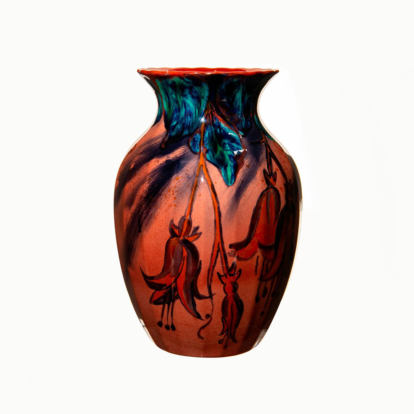 Royal Doulton Art Deco Flambe Vase, Bluebells - Image 6 of 9