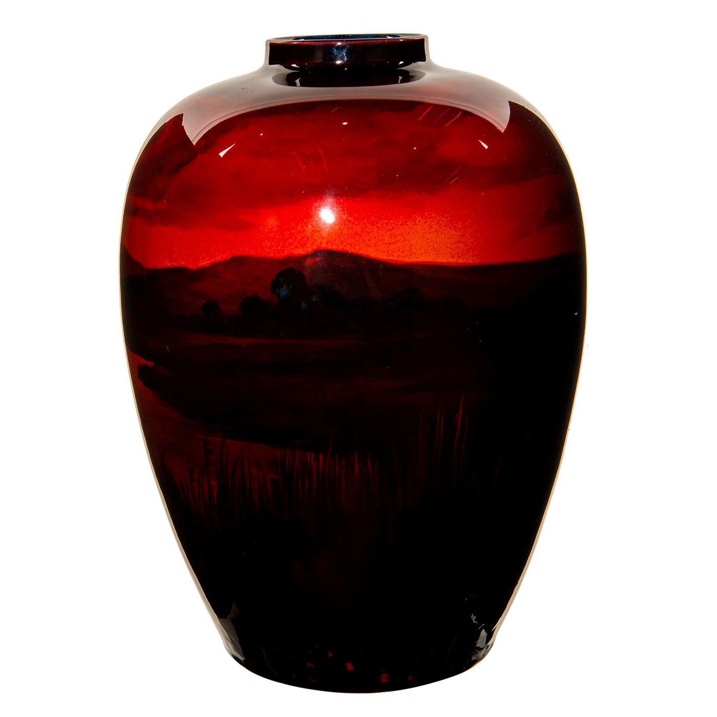 Royal Doulton Exhibition Sung Flambe Vase, River - Image 2 of 4