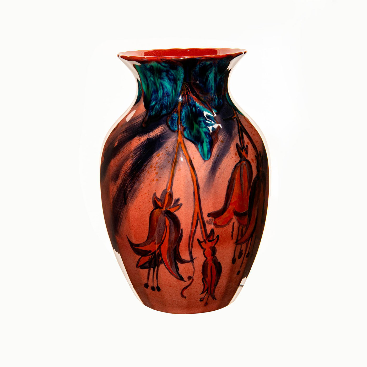 Royal Doulton Art Deco Flambe Vase, Bluebells - Image 5 of 9