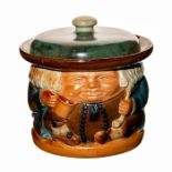 Doulton Lambeth Toby Jug Lidded Tobacco Jar by Harry Simeon