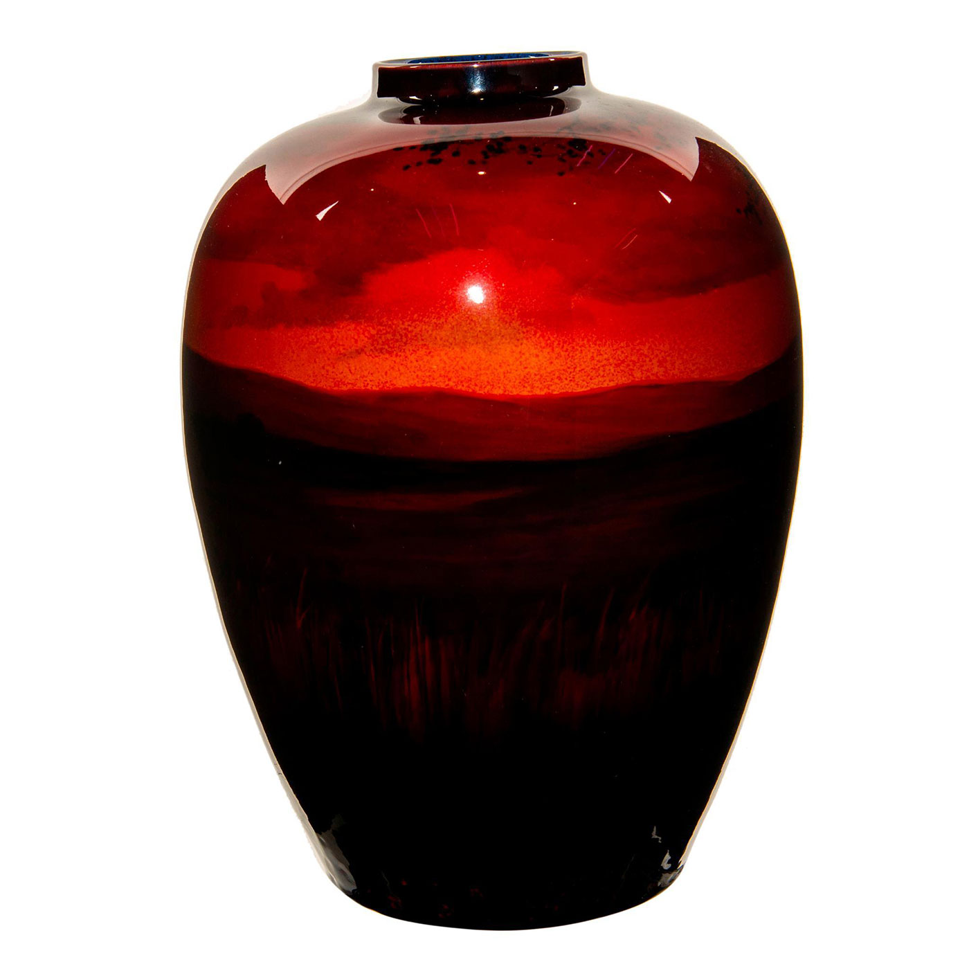 Royal Doulton Exhibition Sung Flambe Vase, River - Image 3 of 4