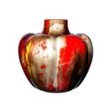 Royal Doulton Pumpkin Vase with Sung Flambe Glazing