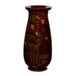 Royal Doulton Kingsware Vase, Monks At Dusk