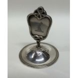 A good quality crested silver menu holder. London