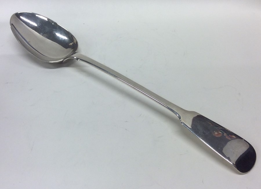 A silver fiddle apttern basting spoon. London. By
