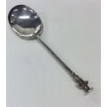 A 17th Century Provincial silver Apostle top spoon