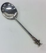 A 17th Century Provincial silver Apostle top spoon