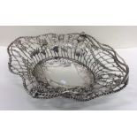 A fine quality Georgian silver basket decorated wi