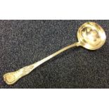 A silver plated Kings' pattern sauce ladle. Est. £