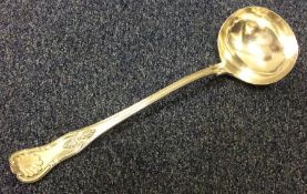 A silver plated Kings' pattern sauce ladle. Est. £