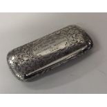 A good quality silver snuff box with flush fitting