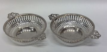 A good pair of circular silver sweet dishes. Birmi