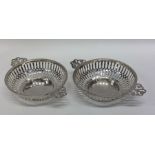 A good pair of circular silver sweet dishes. Birmi