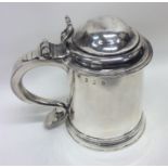 A good Georgian Britannia Standard silver lidded t