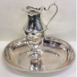 MOSCOW: A massive Russian silver ewer with shaped