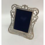 An Edwardian silver picture frame with pierced dec