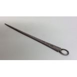 A small tapering silver game skewer. London. By GJ