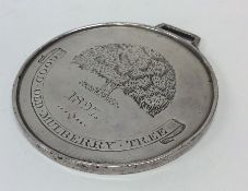 A large Victorian silver medallion inscribed, 'Goo