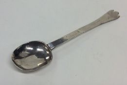 A 17th Century rat tail silver trefid spoon. Punch