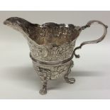 DUBLIN: A rare George II Irish silver cream jug pr