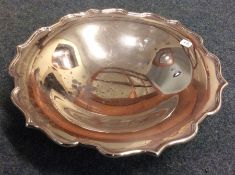 A good silver sweet dish of circular form. By A Br
